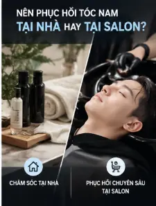 phục hồi tóc hư tổn cho nam