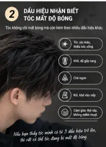 tóc nam khô xơ chẻ ngọn