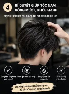 tóc nam khô xơ chẻ ngọn
